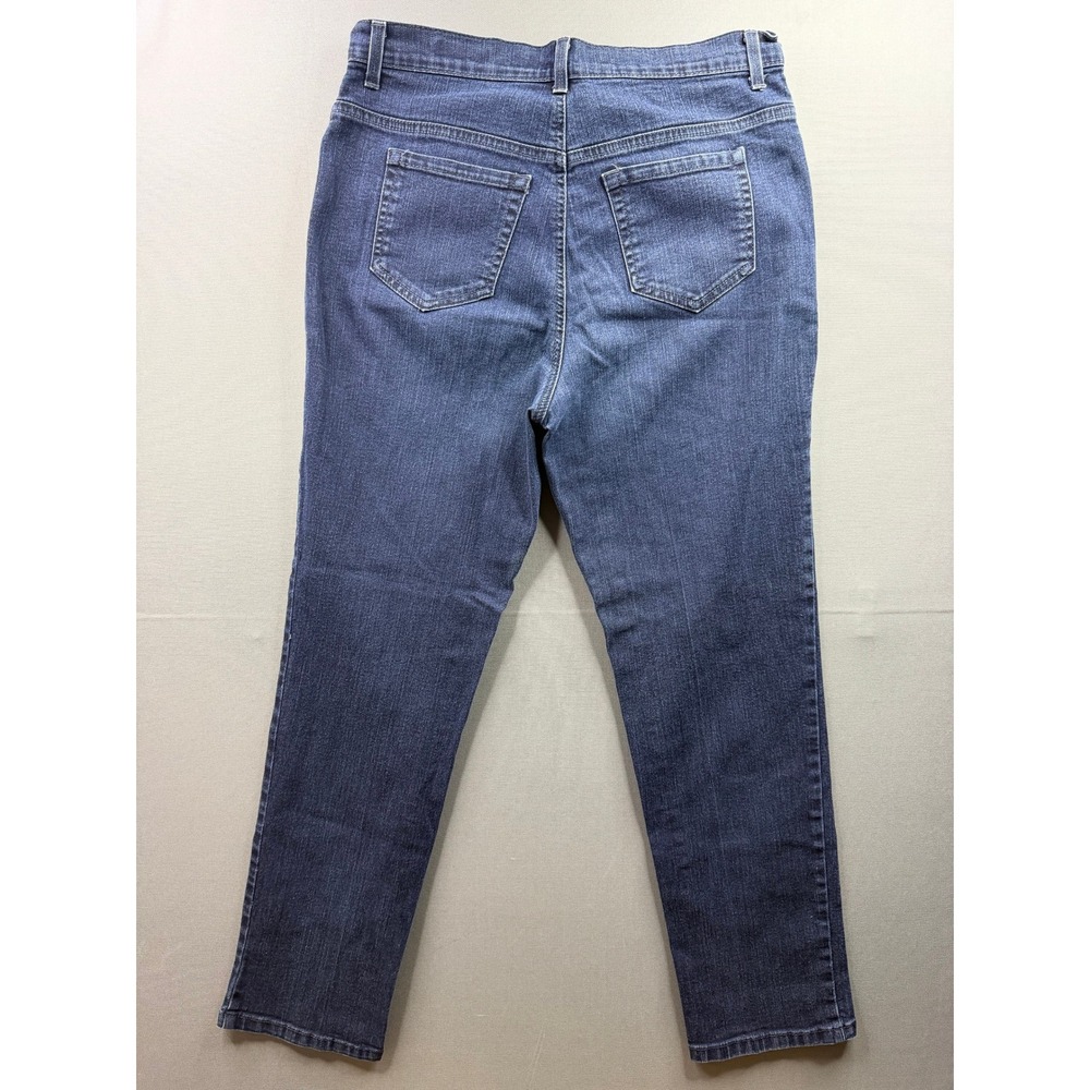 Gloria Vanderbilt Amanda Jeans Womens Blue Tapered Leg High Rise 32x30